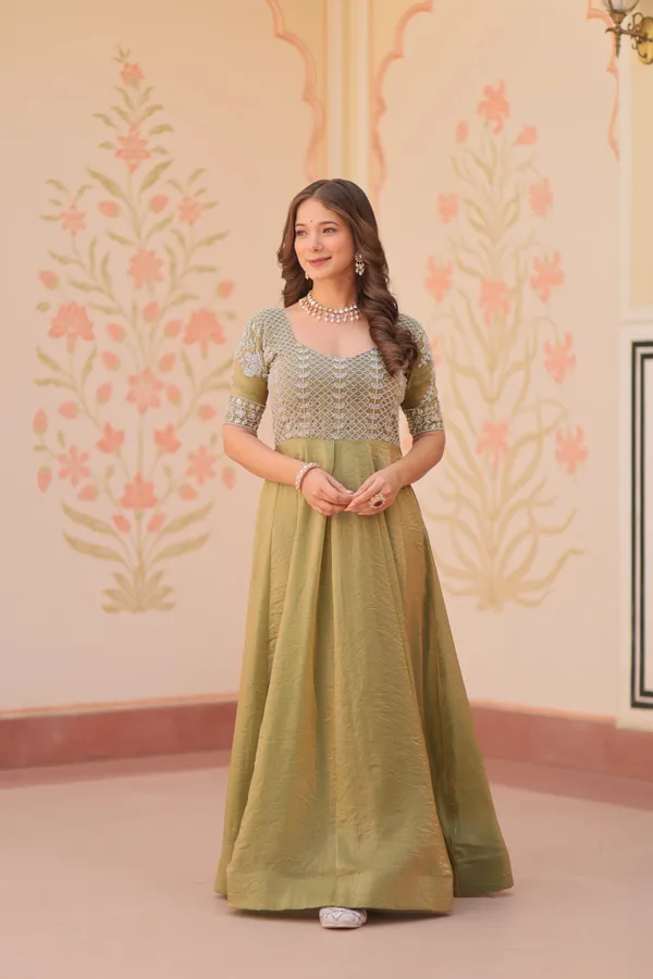 Designer_Shiny_Light_Olive_Green_Beads_Embroidery_Work_Gown_For_Women