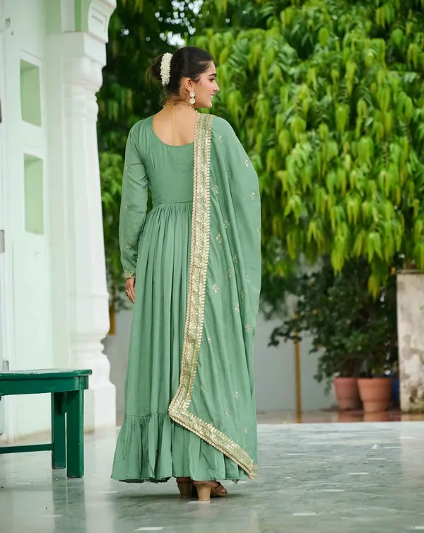 Pista_Sequins_Embroidery_Work_Gown_For_Women