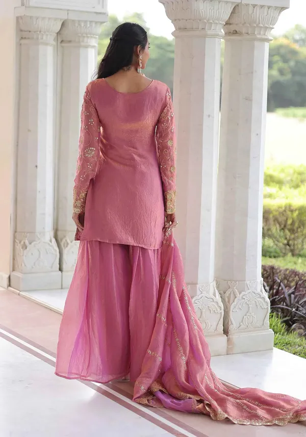 Tulip_Pink_Silk_Sharara_Suit_With_Embroidery_Work_For_Women