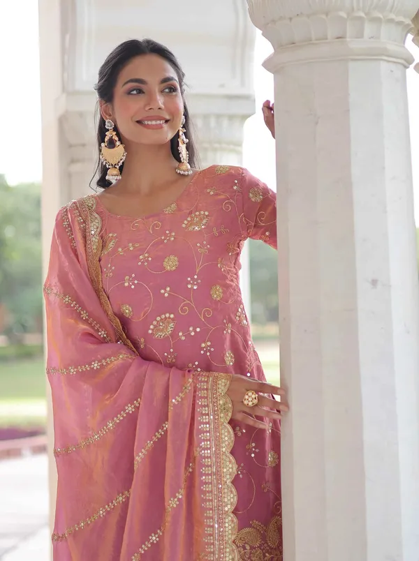 Tulip_Pink_Silk_Sharara_Suit_With_Embroidery_Work_For_Women