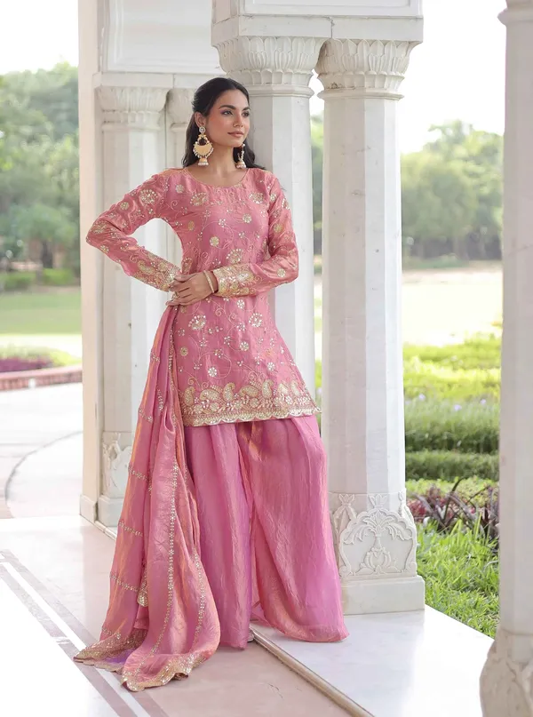 Tulip_Pink_Silk_Sharara_Suit_With_Embroidery_Work_For_Women