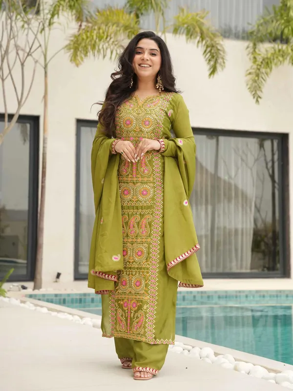Parrot_Embroidery_Work_Salwar_Suit_For_Women