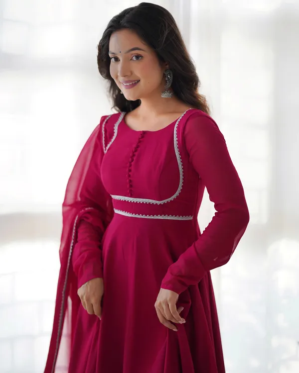 Rani_Pink_Designer_Georgette_Gown_With_Dupatta_For_Women
