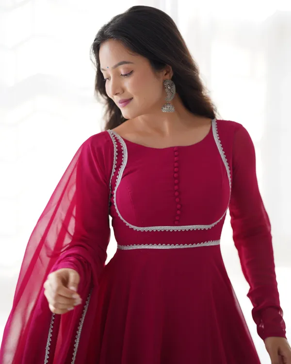 Rani_Pink_Designer_Georgette_Gown_With_Dupatta_For_Women