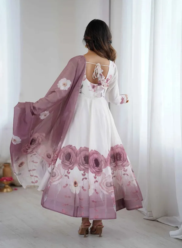 Onion_Pink_Floral_Print_Organza_Gown_For_Women