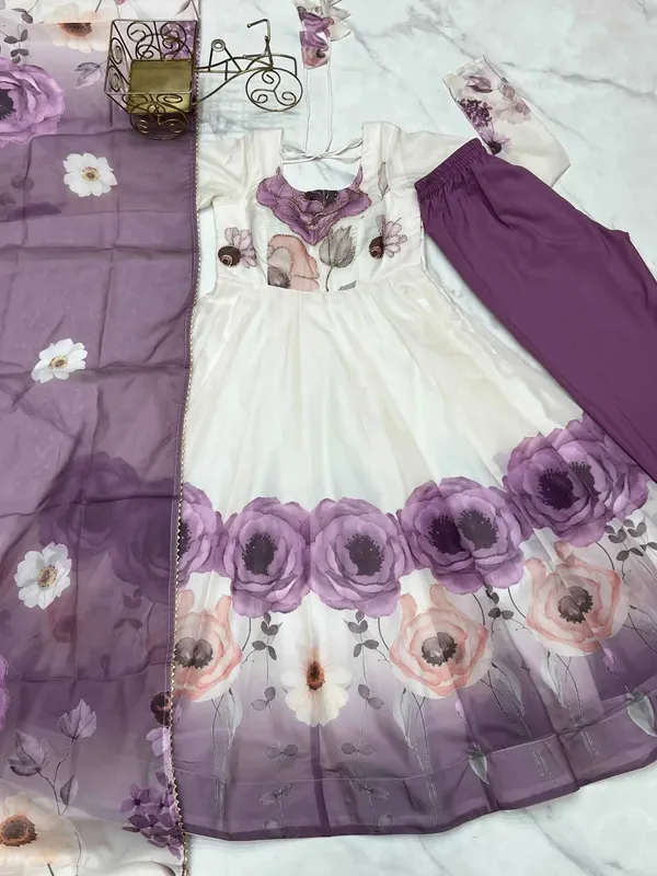 Dusky_Purple_Floral_Print_Organza_Gown_For_Women
