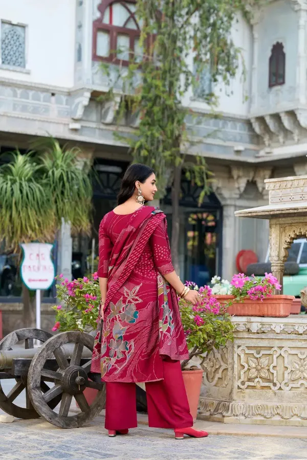 Soft_Maroon_Floral_Print_With_Beets_Handwork_Salwar_Suit_For_Women