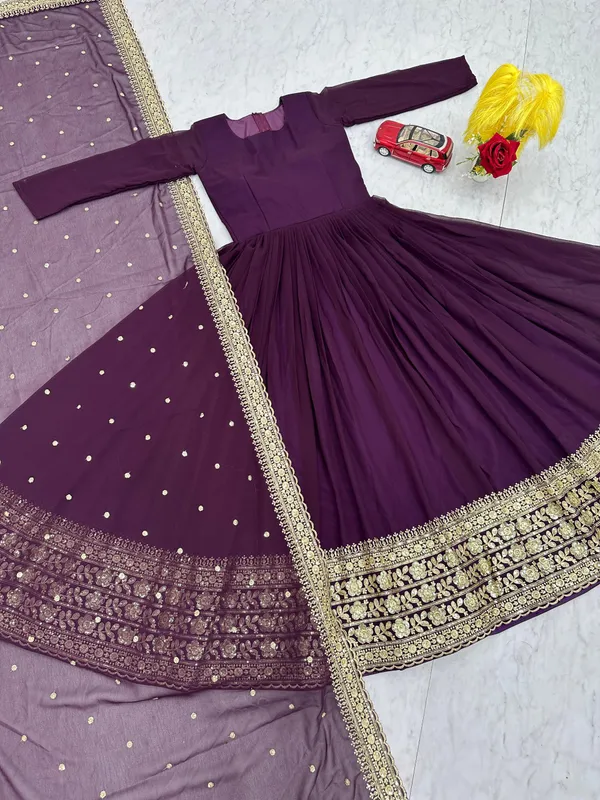 Purple_Colour__Designer_Embroidered_Gown_Set_For_Women