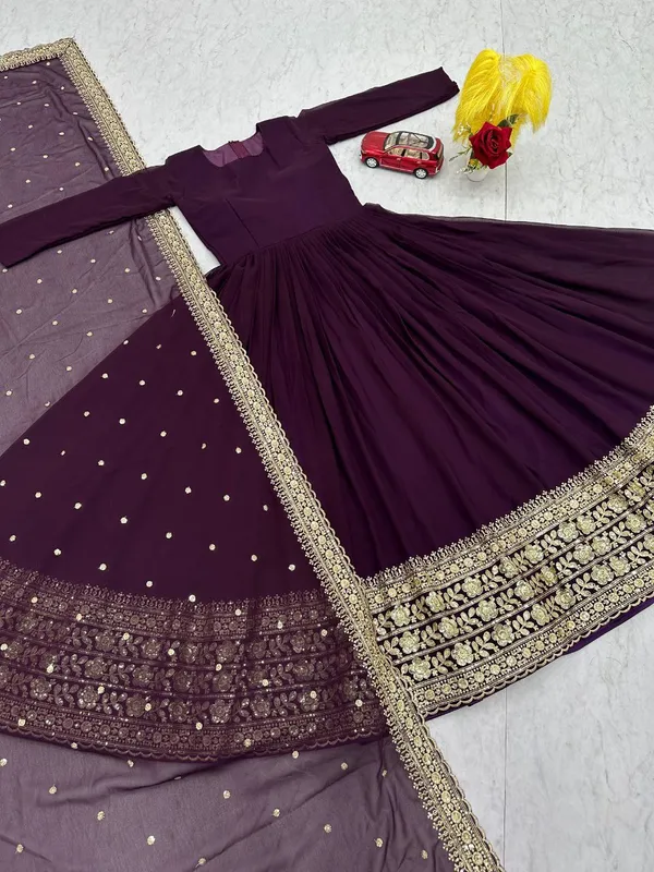 Purple_Colour__Designer_Embroidered_Gown_Set_For_Women