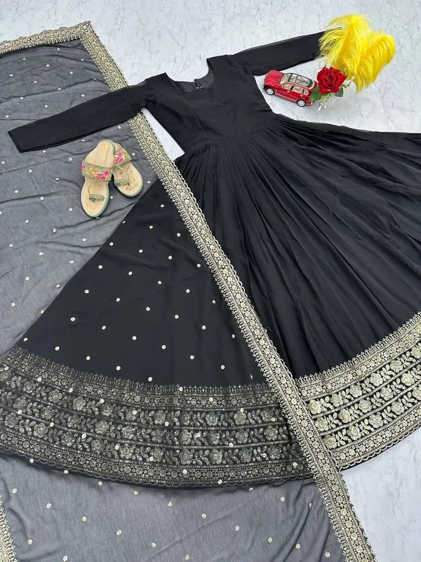 Black_Colour__Designer_Embroidered_Gown_Set_For_Women