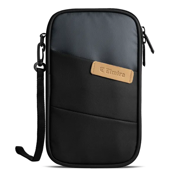 Grey_And_Black_Stylish_Reversible_Polyester_Passport_Holder_For_Unisex