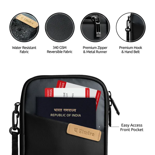 Grey_And_Black_Stylish_Reversible_Polyester_Passport_Holder_For_Unisex