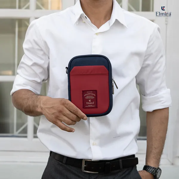 Maroon_And_Navy_Blue_Stylish_Polyester_Passport_Holder_For_Unisex
