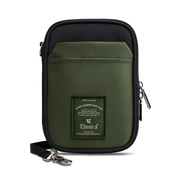 Olive_Green_Stylish_Polyester_Passport_Holder_For_Unisex
