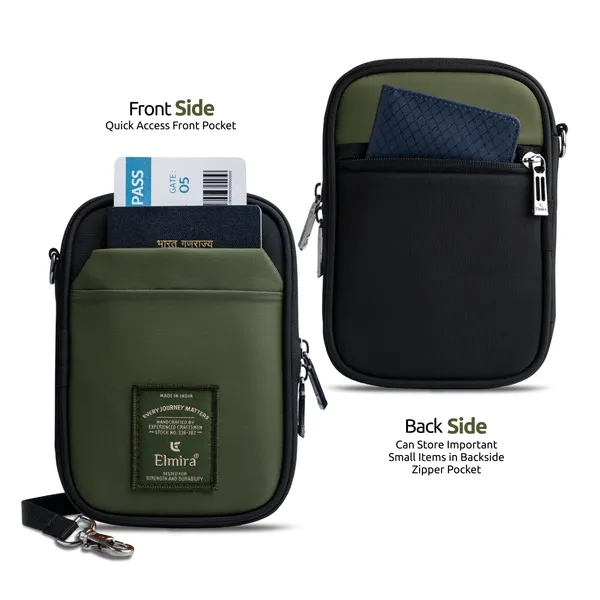 Olive_Green_Stylish_Polyester_Passport_Holder_For_Unisex