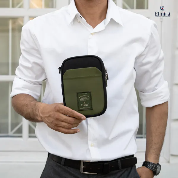 Olive_Green_Stylish_Polyester_Passport_Holder_For_Unisex