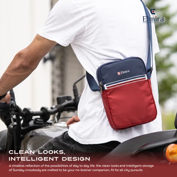 Navy_Blue_And_Maroon_Stylish_Polyester_Stylish_Crossbody_Messenger_Bag_For_Unisex