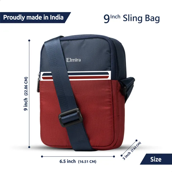 Navy_Blue_And_Maroon_Stylish_Polyester_Stylish_Crossbody_Messenger_Bag_For_Unisex