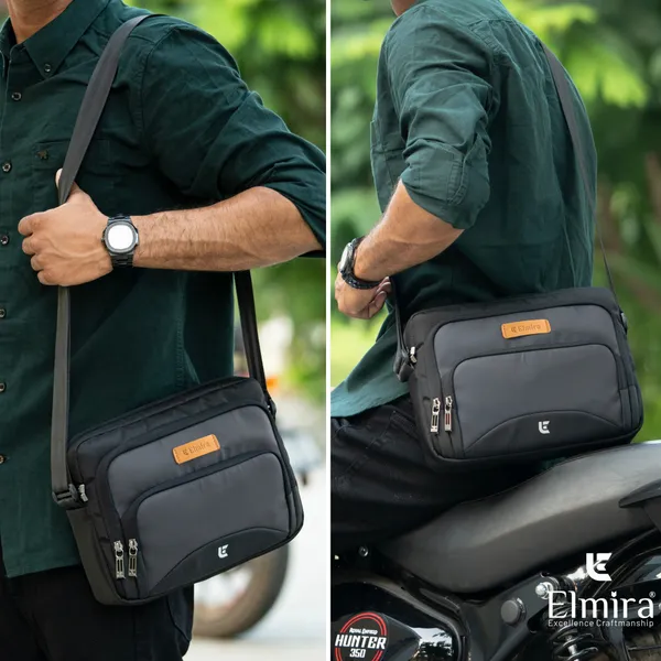 Grey_And_Black_Stylish_Reversible_Polyester_Sling_Bag_For_Unisex
