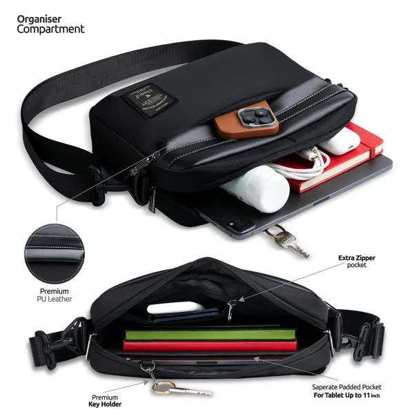 Black_Stylish_Polyester_&_Pu_Sling_Bag_For_Unisex