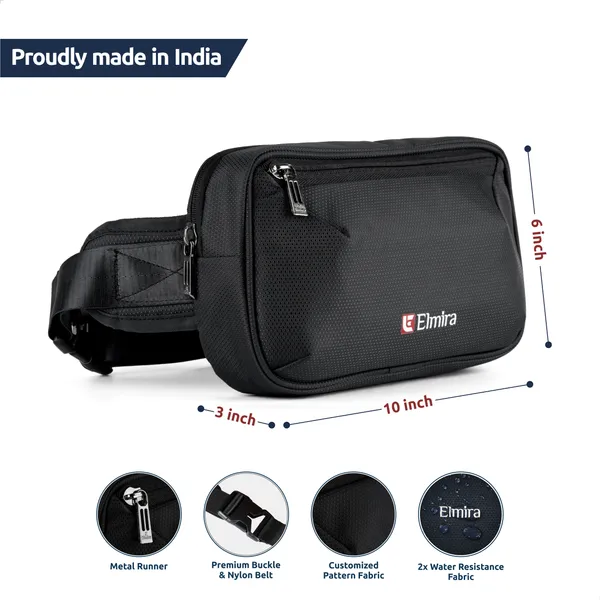 Black_Stylish_Polyester_Waist_Bag_For_Unisex