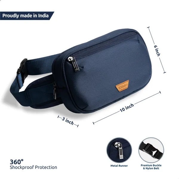 Navy_Blue_Stylish_Polyester_Waist_Bag_For_Unisex