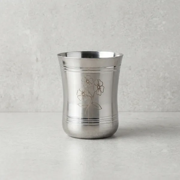 Stainless_Steel_Engraved_Floral_Drinking_Glass