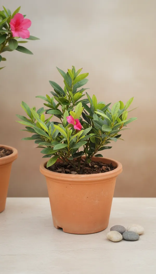 Mandevilla_Plant_In_Terracotta_Pot_-_Pink_Flowering_Outdoor_Garden_Plant