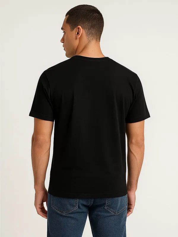 Black_Cotton_Cotton_Sinker_T-Shirt_For_Men