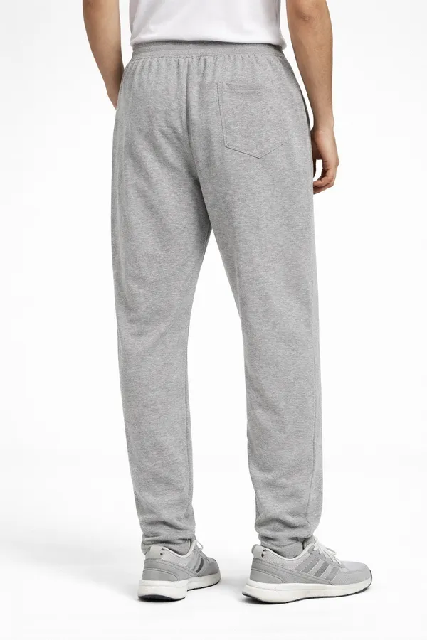 Melange_Grey_Cotton_Terry_Core_Utility_Lower_For_Men