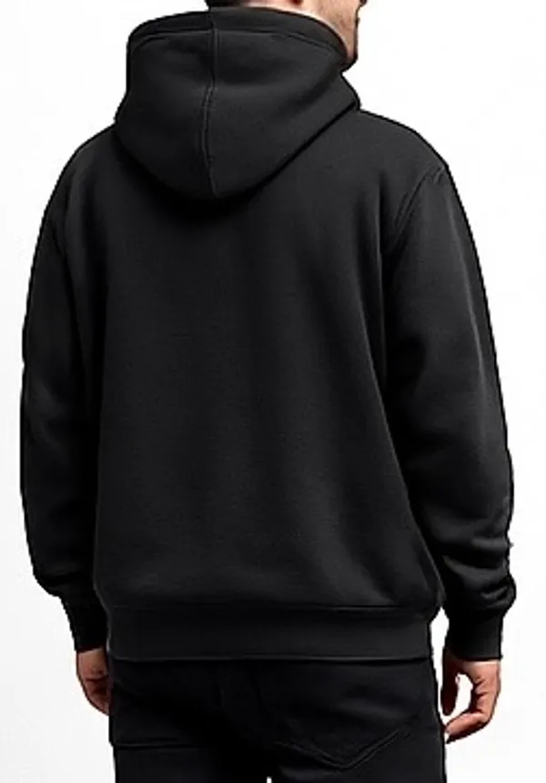 Black_Cotton_Brushed_Fleece_Essential_Fleece_Hoodie_For_Men