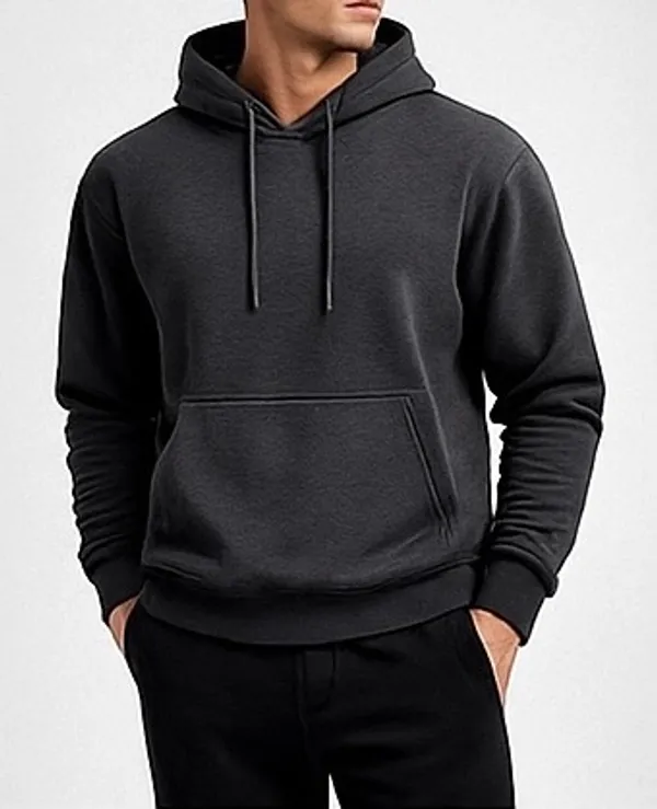 Dark_Grey_Cotton_Brushed_Fleece_Essential_Fleece_Hoodie_For_Men