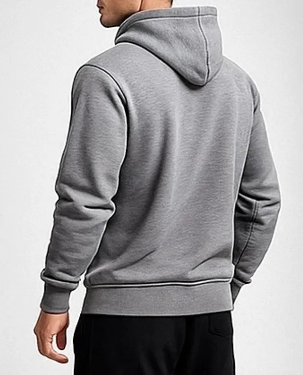 Melange_Grey_Cotton_Brushed_Fleece_Essential_Fleece_Hoodie_For_Men