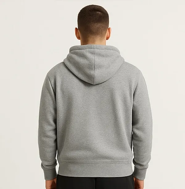 Melange_Grey_Cotton_Terry_Prime_Terry_Zipper_Hoodie_For_Men