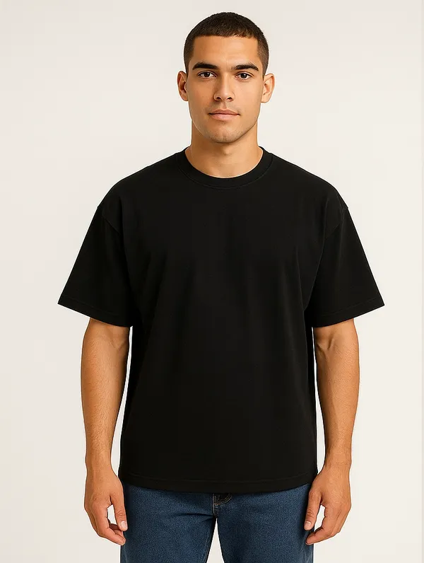 Black_Cotton_Terry_Boldstack_Oversize_Tee_For_Men