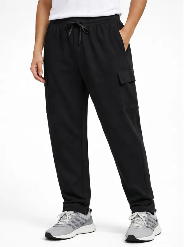 Black_Cotton_Terry_Terra_Cargo_Ripstop_Utility_Cargo_Pants_For_Men