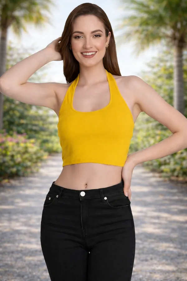 Yellow_Premium_Top_For_Women