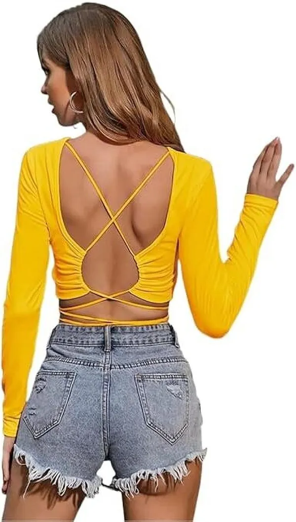 Yellow_Premium_Top_For_Women