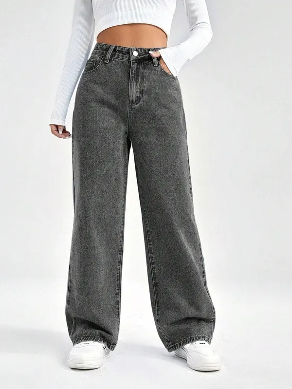 Grey_Premium_Jeans_For_Women