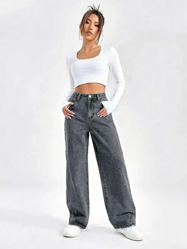 Grey_Premium_Jeans_For_Women