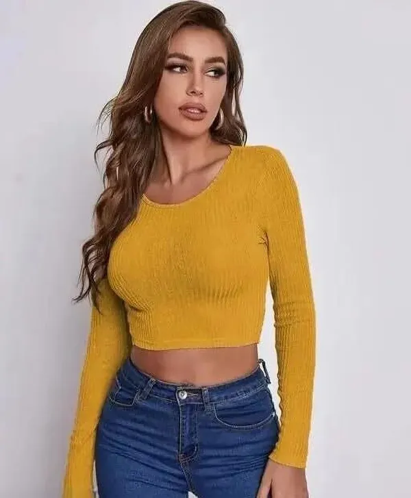 Yellow_Premium_Top_For_Women