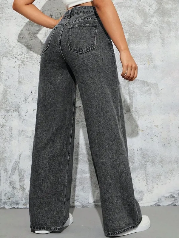 Grey_Premium_Jeans_For_Women