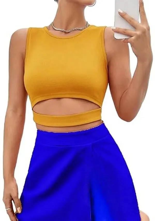 Yellow_Premium_Top_For_Women