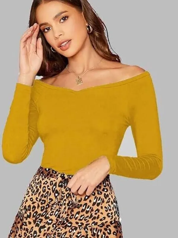 Yellow_Premium_Top_For_Women