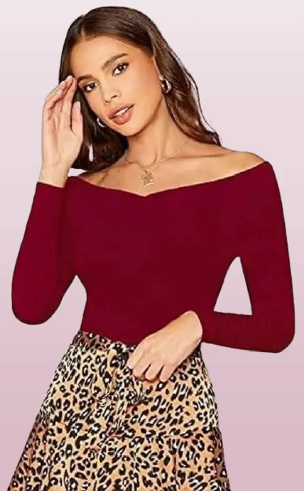 Maroon_Premium_Top_For_Women