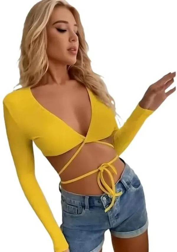 Yellow_Premium_Top_For_Women