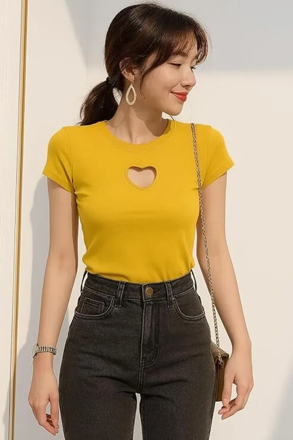 Yellow_Premium_Top_For_Women