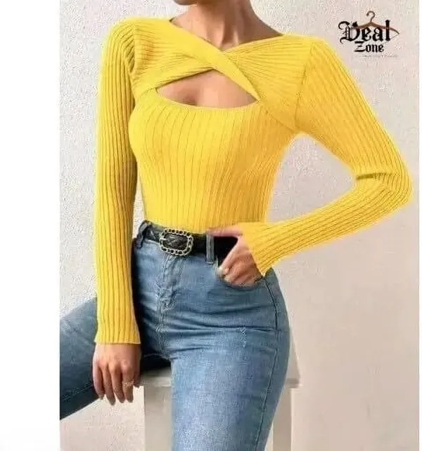 Yellow_Premium_Top_For_Women