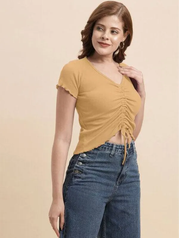 Yellow_Premium_Top_For_Women