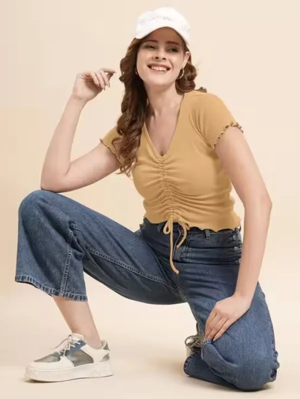 Yellow_Premium_Top_For_Women